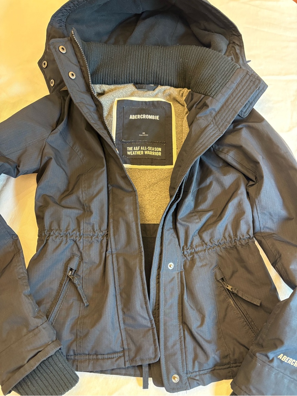 Abercrombie & Fitch Women's Dark Navy Ski Snow Jacket